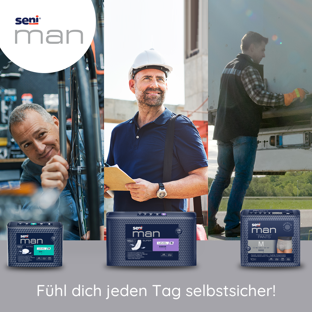 Inkontinenzeinlagen für Männer