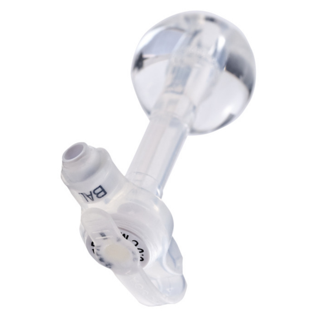 MIC-KEY G-Button Seitenansicht mit aufblasbarem Rückhalteballon