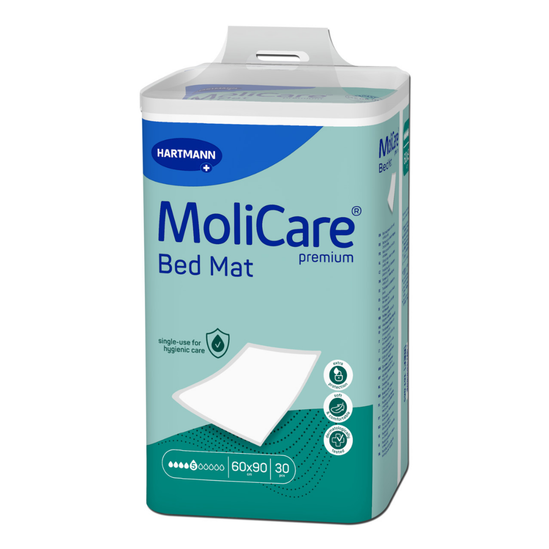MoliCare Premium Bed Mat 5 Tropfen – Beutel mit 30 Bettschutzeinlagen