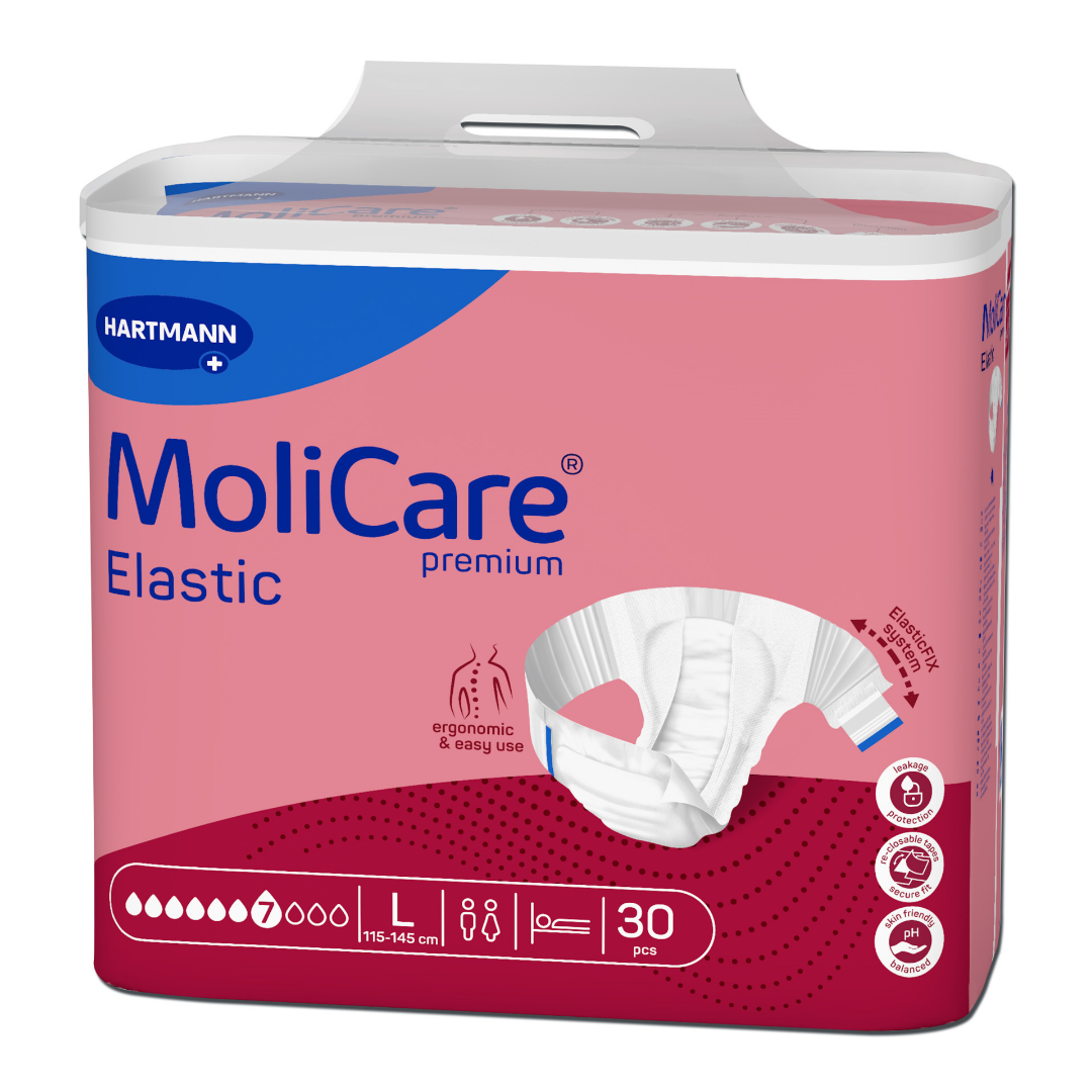 MoliCare Premium Elastic 5 Tropfen Größe L – Inkontinenzslip 30 Stück – Hartmann