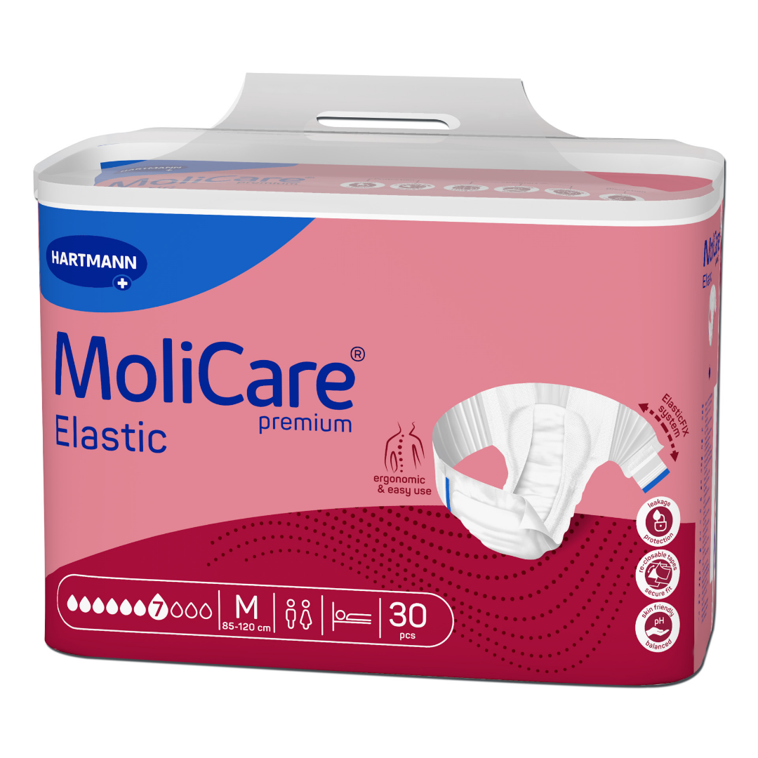 MoliCare Premium Elastic 5 Tropfen Größe M – Inkontinenzslip 30 Stück – Hartmann