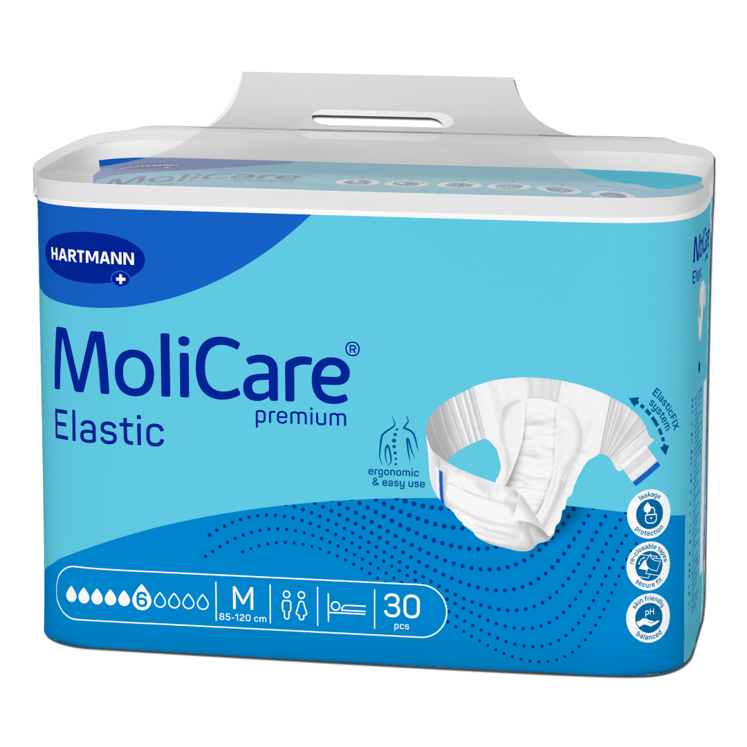 MoliCare Premium Elastic 6 Tropfen Größe M – Inkontinenzslip 30 Stück – Hartmann