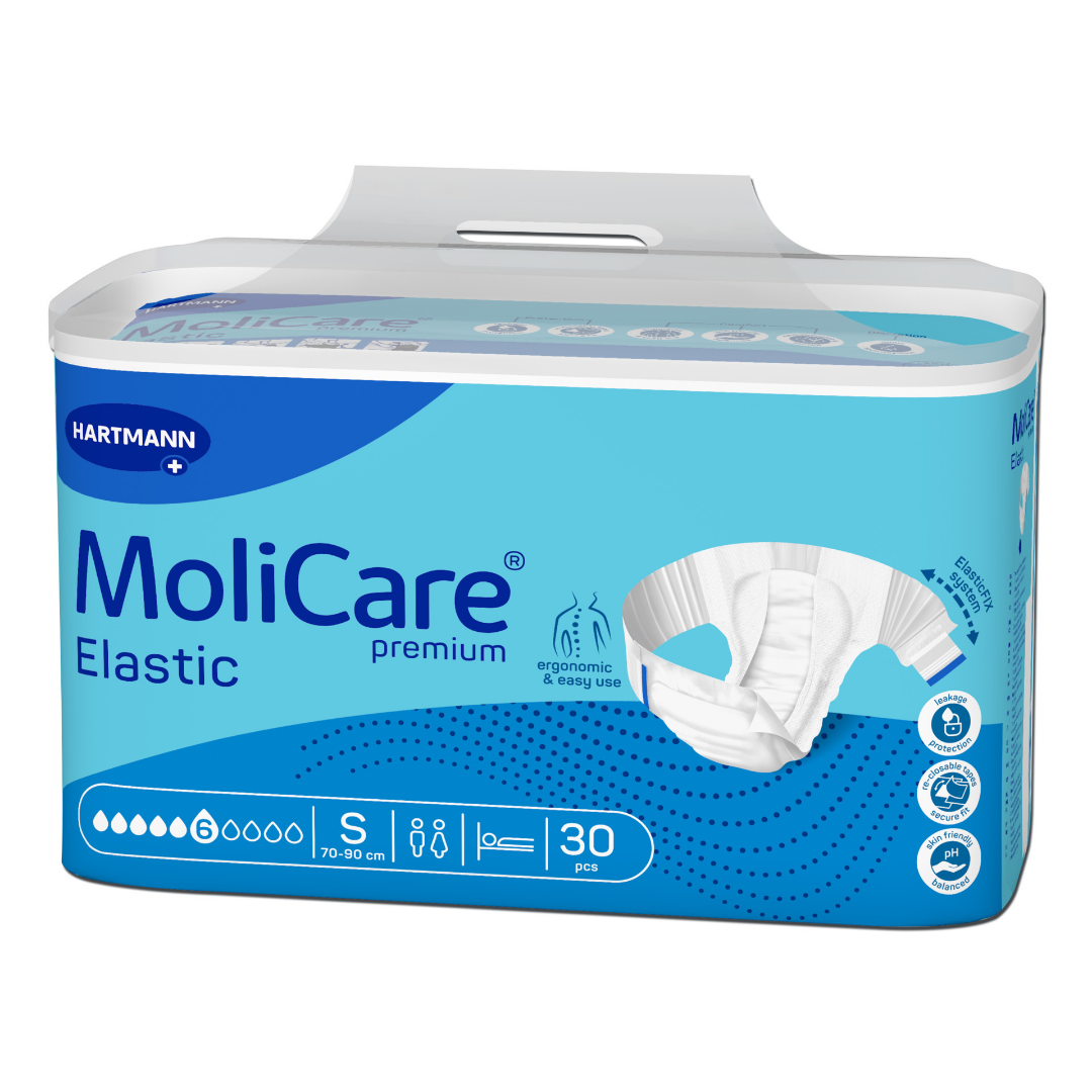 MoliCare Premium Elastic 6 Tropfen Größe S – Inkontinenzslip 30 Stück – Hartmann
