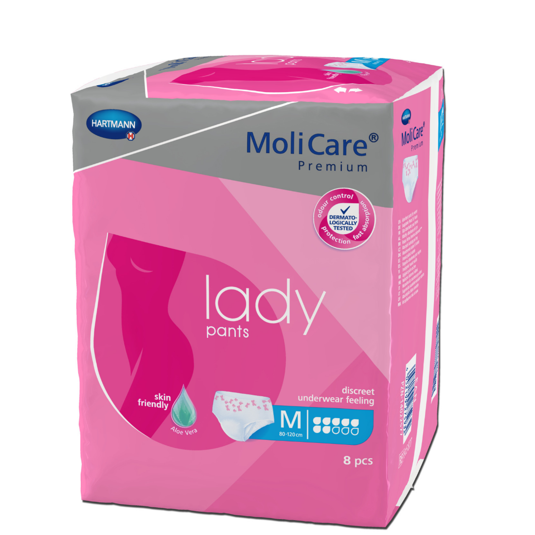 MoliCare Premium lady pants 5 Tropfen Größe M - Diskrete Inkontinenzhose für Frauen