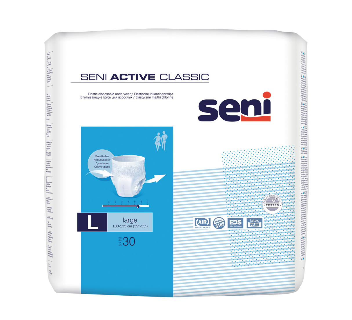 Seni Active Classic Inkontinenzslip Größe Large für mittlere Inkontinenz bei KRB Homecare