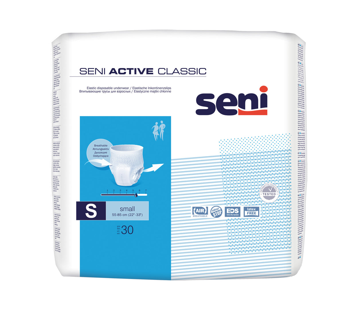 Seni Active Classic Inkontinenzslip Größe Small für mittlere Inkontinenz bei KRB Homecare