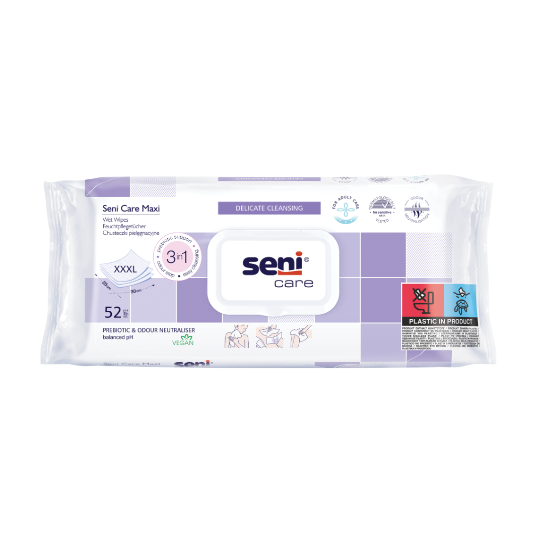 Seni Care Feuchttücher maxi 52 Stück Packung
