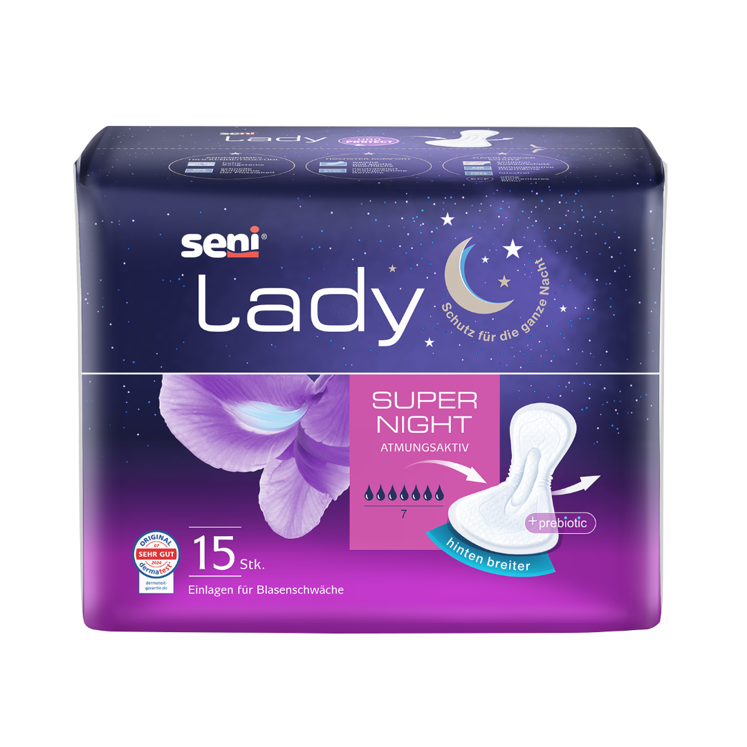 Seni Lady Night Einlagen bei mittlerer Blasenschwäche