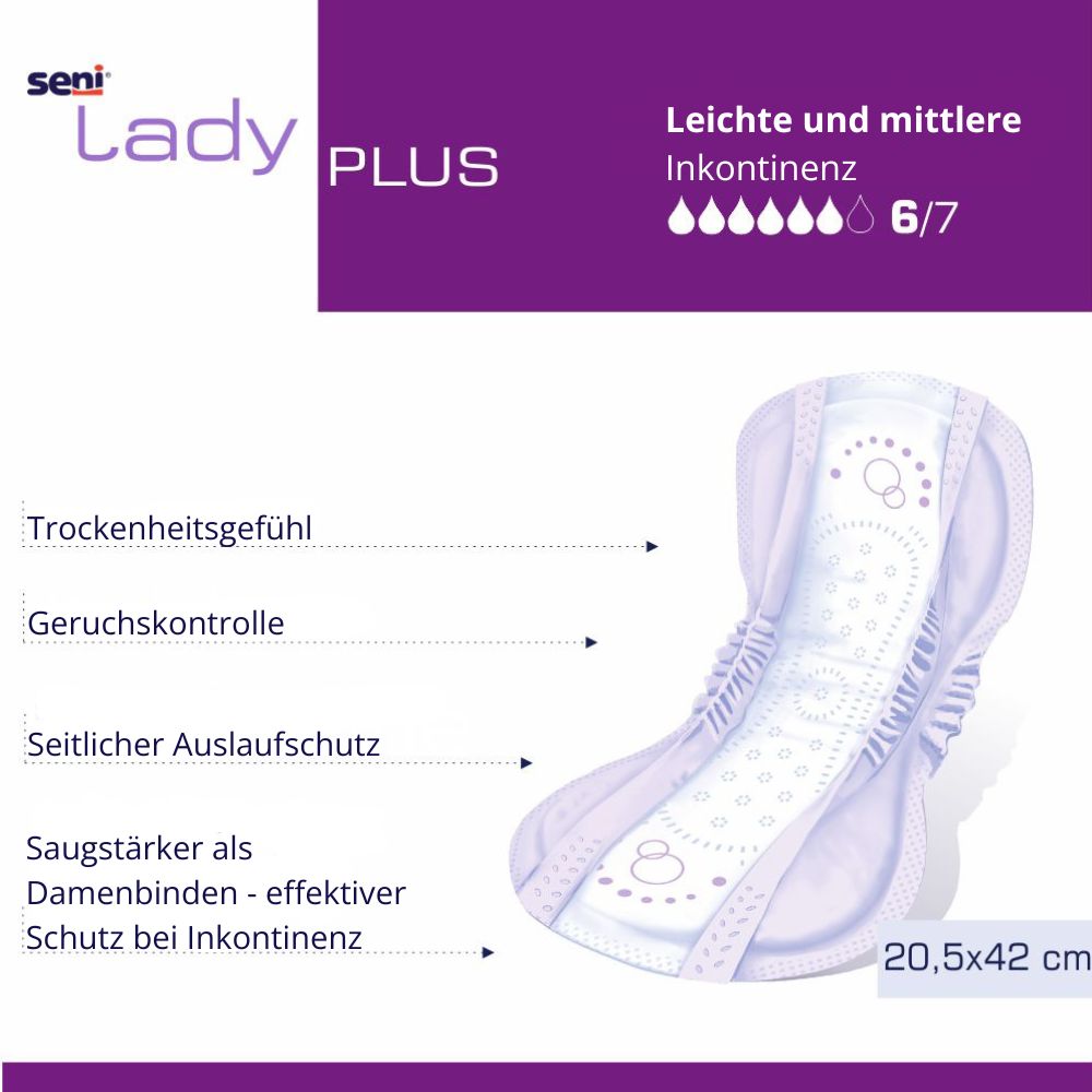Seni Lady Plus bei leichter und mittlerer Inkontinenz