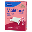 MoliCare Premium Bed Mat Textile mit 7 Tropfen Saugstärke und Seitenflügeln für stabilen Halt auf der Matratze. Waschbar