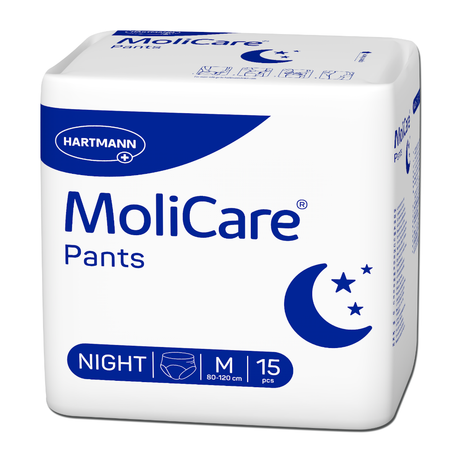 Molicare Pants Night, Größe M, Packung mit 15 Stück, Vorderansicht