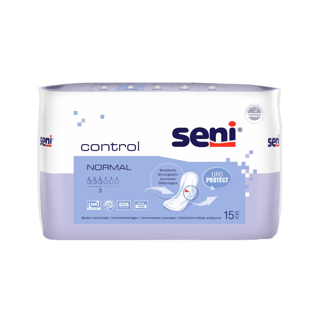 Seni Control Normal 15 Stück 360ml mittlere Inkontinenz neutrale Vorlagen für alle