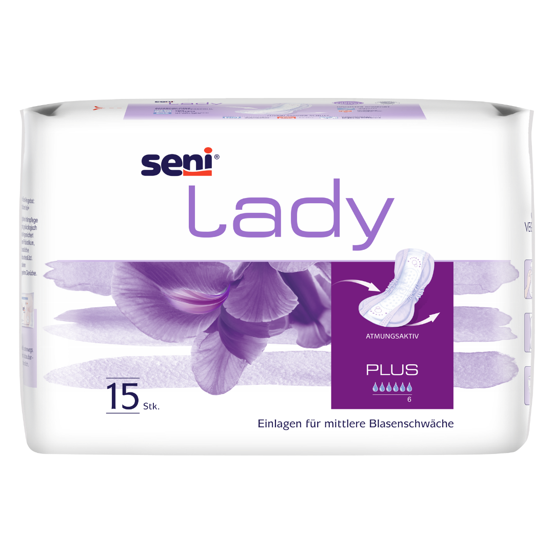 seni lady plus Inkontinenzeinlagen bei mittlerer Blasenschwäche