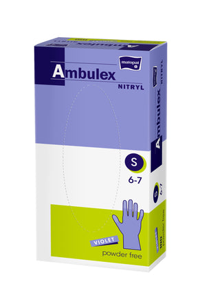 Einzelne Packung Ambulex Nitrilhandschuhe, ungepudert, S