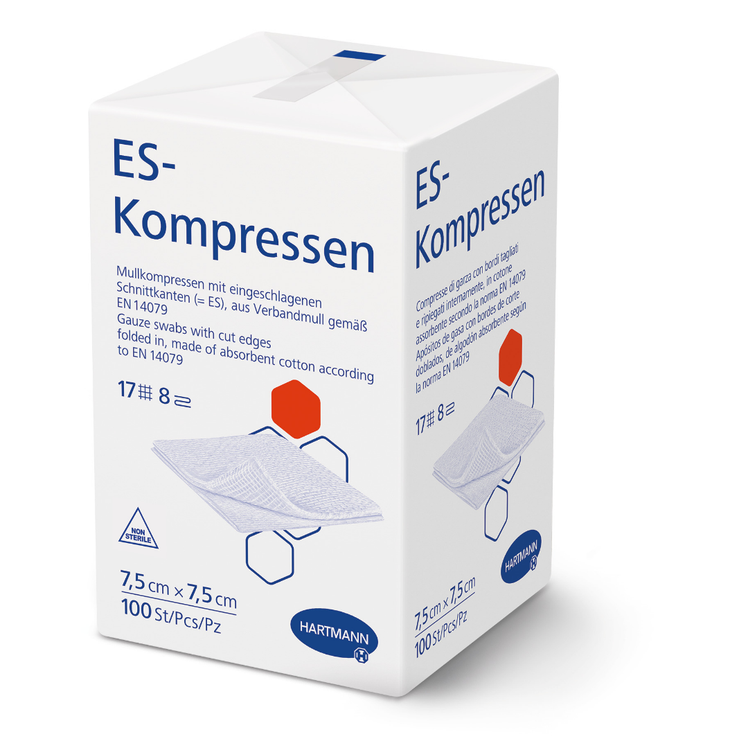 ES-Kompressen unsteril 8-fach | Hartmann Mullkompressen
