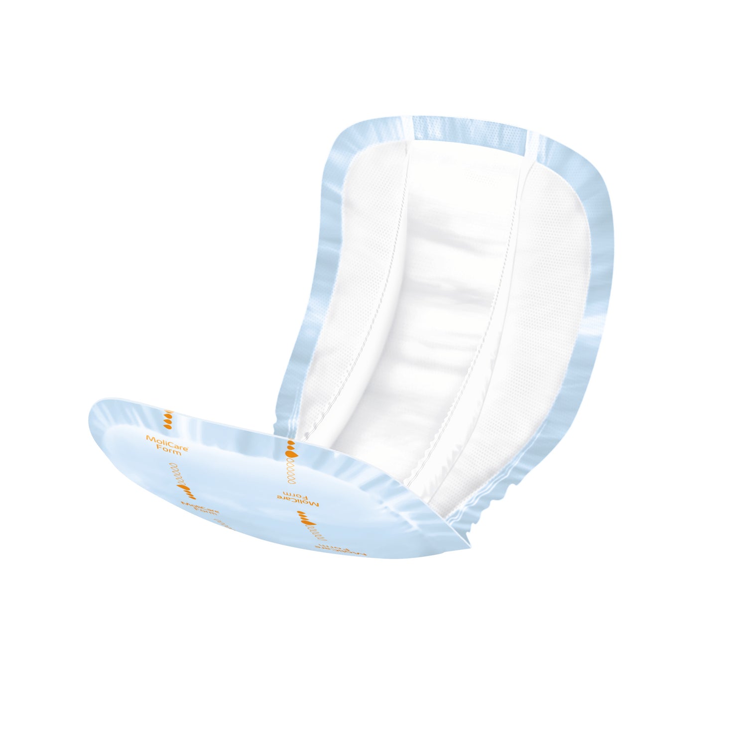 MoliCare Form 4 Tropfen anatomische Inkontinenzvorlage mit Aufsaug-Kanal und Innenbündchen für leichte Inkontinenz