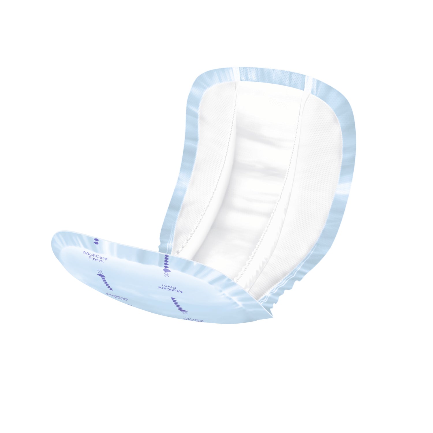 MoliCare Form 8 Tropfen anatomische Inkontinenzvorlage mit Aufsaug-Kanal und Innenbündchen für schwere Inkontinenz