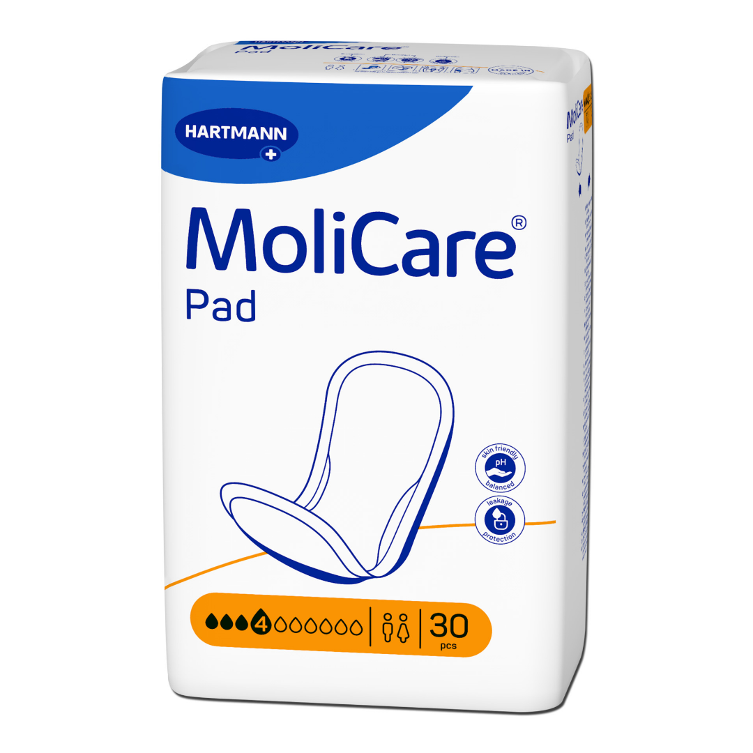 MoliCare Pad 4 Tropfen Verpackung - Inkontinenzeinlagen für mittlere Blasenschwäche, 30 Stück von Hartmann