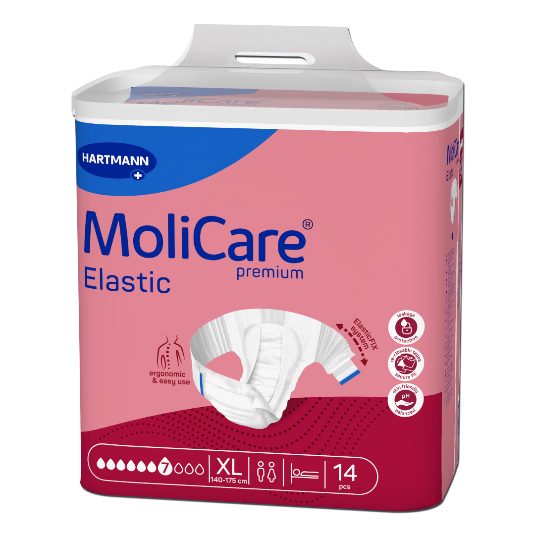 MoliCare Premium Elastic 5 Tropfen Größe XL – Inkontinenzslip 14 Stück – Hartmann
