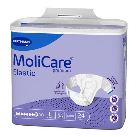MoliCare Premium Elastic 8 Tropfen Größe L – Inkontinenzslip 24 Stück – Hartmann