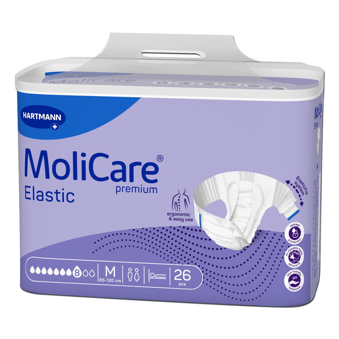 MoliCare Premium Elastic 8 Tropfen Größe M – Inkontinenzslip 26 Stück – Hartmann