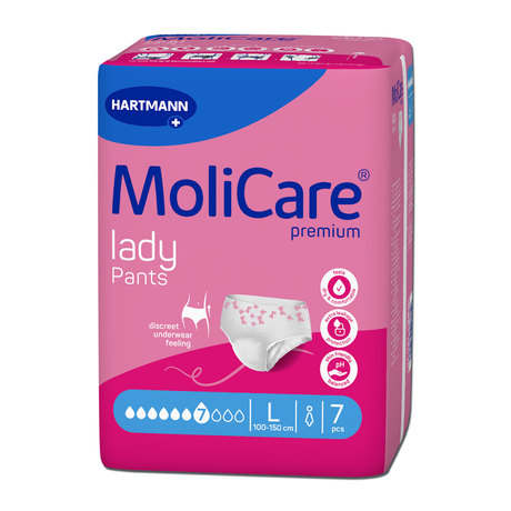 MoliCare Premium Lady Pants 7 Tropfen Größe L – Inkontinenzhose für Frauen