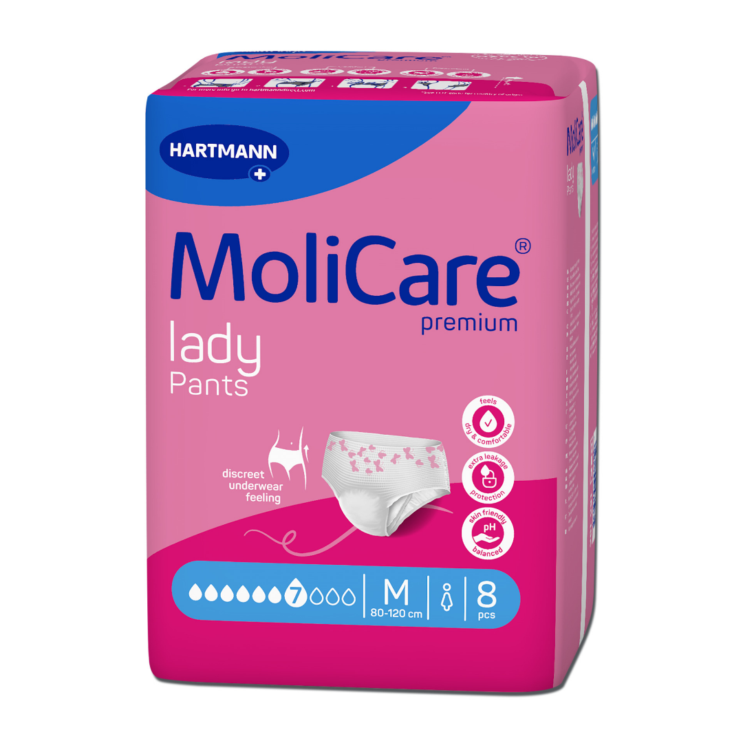 MoliCare Premium Lady Pants 7 Tropfen Größe M – Inkontinenzhose für Frauen
