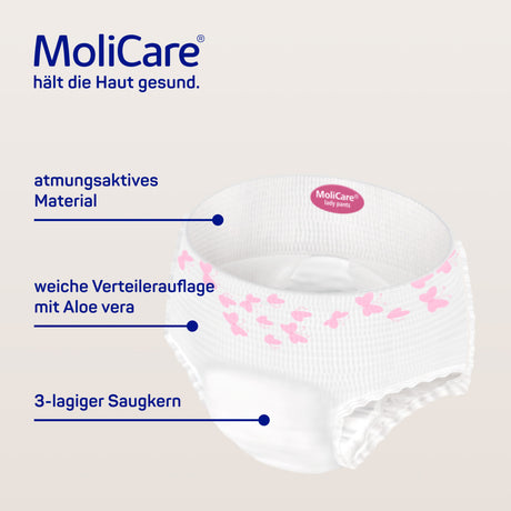 MoliCare Premium Lady Pants 7 Tropfen Größe L – Inkontinenzhose für Frauen Vorteile