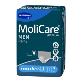 MoliCare Premium MEN Pants 7 Tropfen Größe L Packung – Zuverlässiger Auslaufschutz bei Inkontinenz