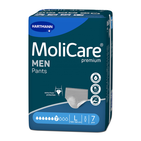 MoliCare Premium MEN Pants 7 Tropfen Größe L Packung – Zuverlässiger Auslaufschutz bei Inkontinenz