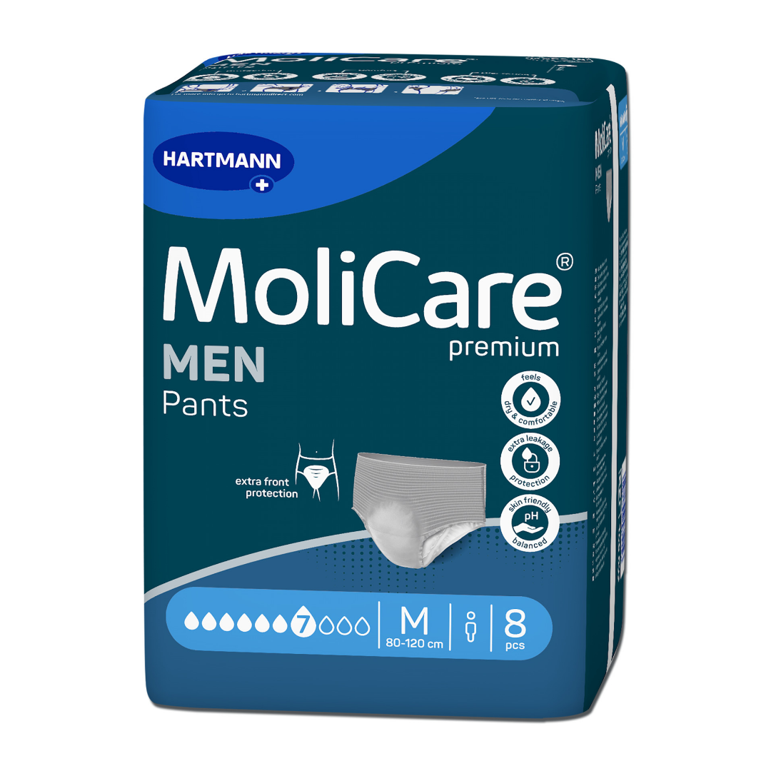 MoliCare Premium MEN Pants 7 Tropfen Größe M Packung – Saugstarke Einweghose für Männer