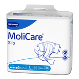 MoliCare® Slip extra plus 6 Tropfen Größe L – Einweg-Inkontinenzslip für mittlere Inkontinenz, Hüftumfang 120–150 cm, 30 Stück