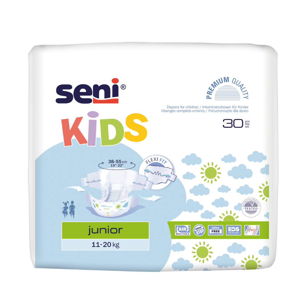 Seni Kids Junior Inkontinenzslips für Kinder | Packung (30 Stück)