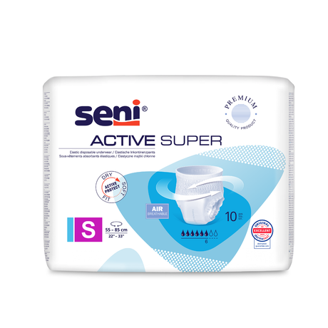 Seni Active Super Inkontinenzslips, Größe Small, 10 Stück Packung