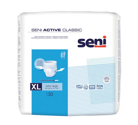 Seni Active Classic Inkontinenzslip Größe Extra Large für mittlere Inkontinenz bei KRB Homecare