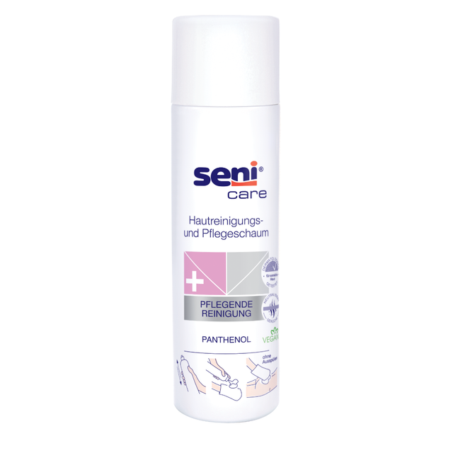 Seni Care Hautreinigungsschaum und Pflegeschaum mit Panthenol 