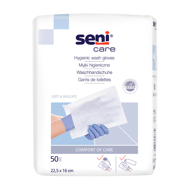 Seni Care Waschhandschuhe 50 Stück 