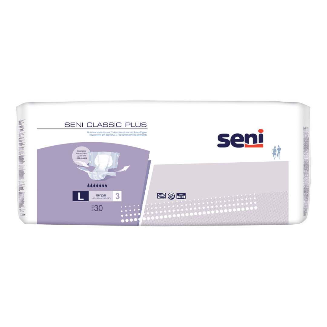 Seni Classic Plus Large Inkontinenzhose, Produktfoto, 30 Stück
