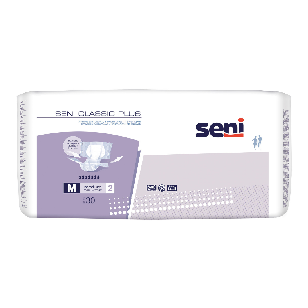 Seni Classic Plus Medium Inkontinenzhose, Produktfoto, 30 Stück