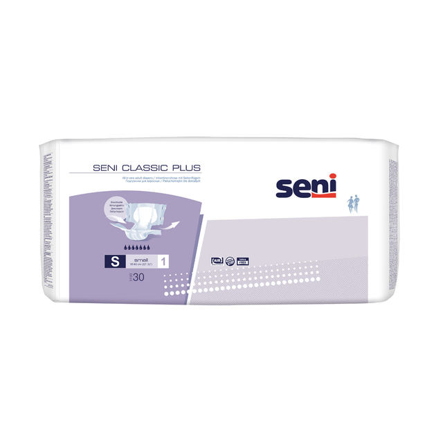 Seni Classic Plus Small Inkontinenzhose, Produktfoto, 30 Stück