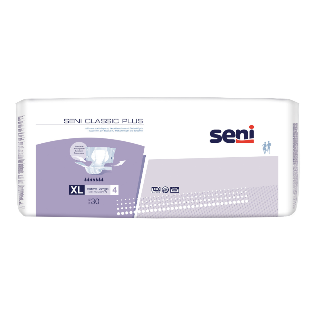Seni Classic Plus Extra Large Inkontinenzhose, Produktfoto, 30 Stück
