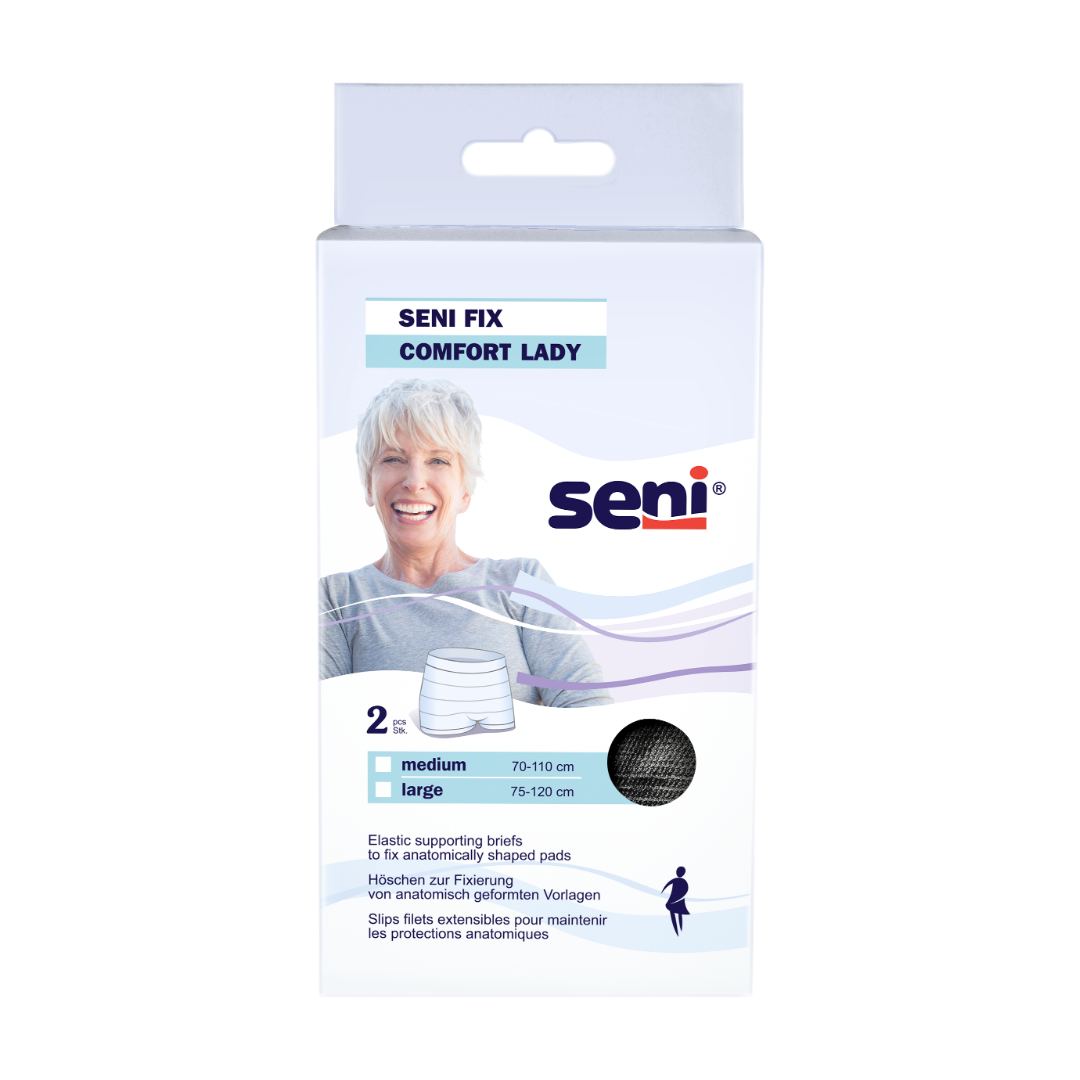 Seni Fix Comfort Lady Black Large - schwarze Fixierhose für Damen