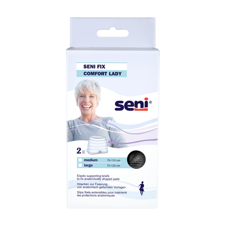 Seni Fix Comfort Lady Black Large - schwarze Fixierhose für Damen