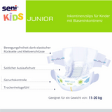 Seni Kids Junior Inkontinenzslips für Kinder | Packung (30 Stück)