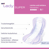 Seni Lady Super bei leichter bis mittlerer Inkontinenz