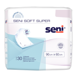 Seni Soft Super Bettschutzunterlage 90x60 cm, Packung mit 30 Stück, Vorderansicht